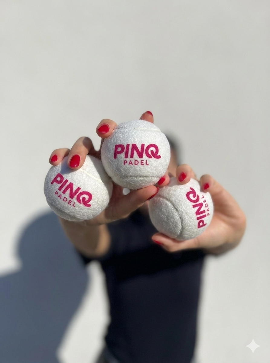 Pinq Padel, roosad või valged padeli pallid