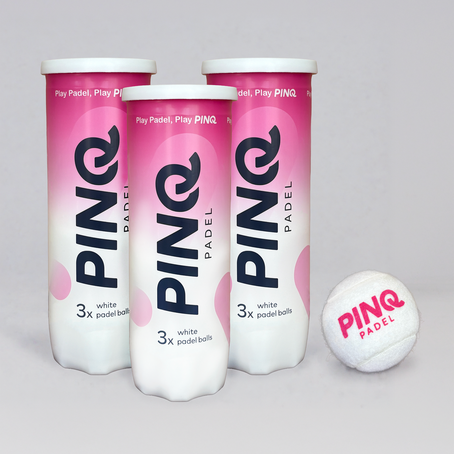 Pinq Padel, roosad või valged padeli pallid